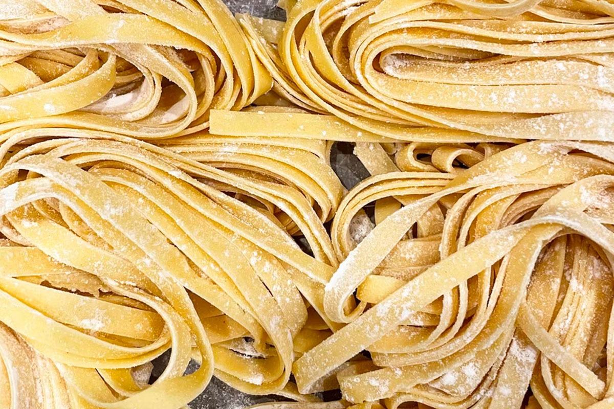 Homemade pasta from Brookdale Estate