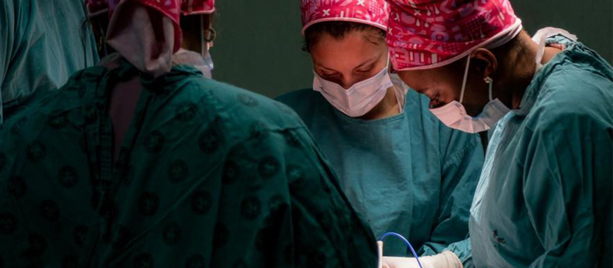 Volunteers at Project Flamingo performing Breast Cancer surgery
