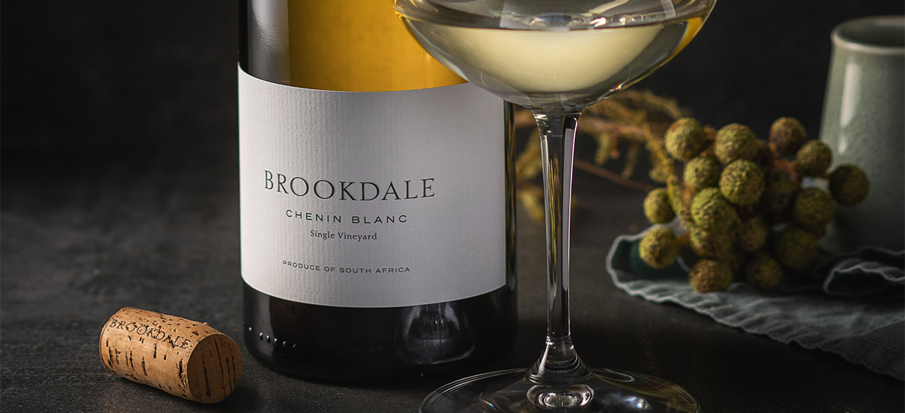 A bottle of Brookdale's award winning Chenin Blanc